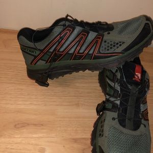 Salomon Mens X Mission Green Run/Hike shoe size 11